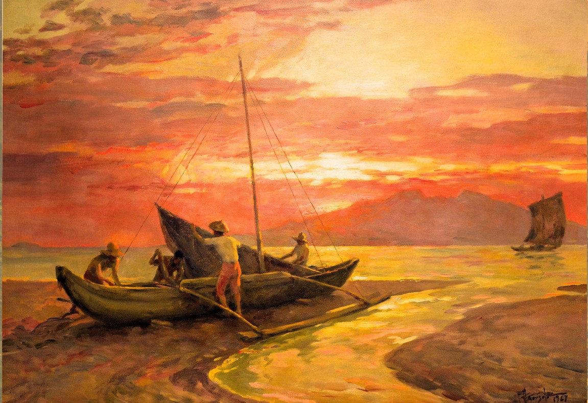 Fisherman at Early Dawn II
