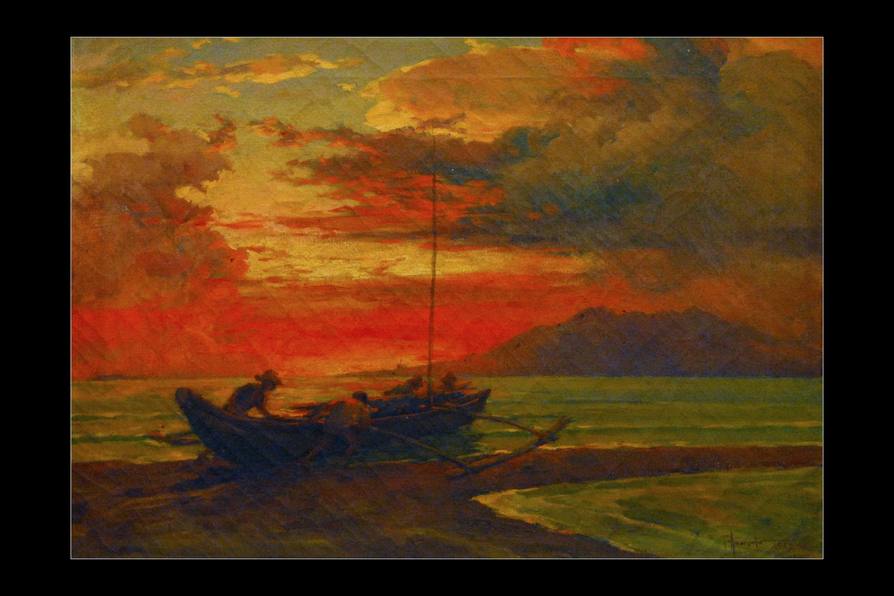 Fisherman at Early Dawn I