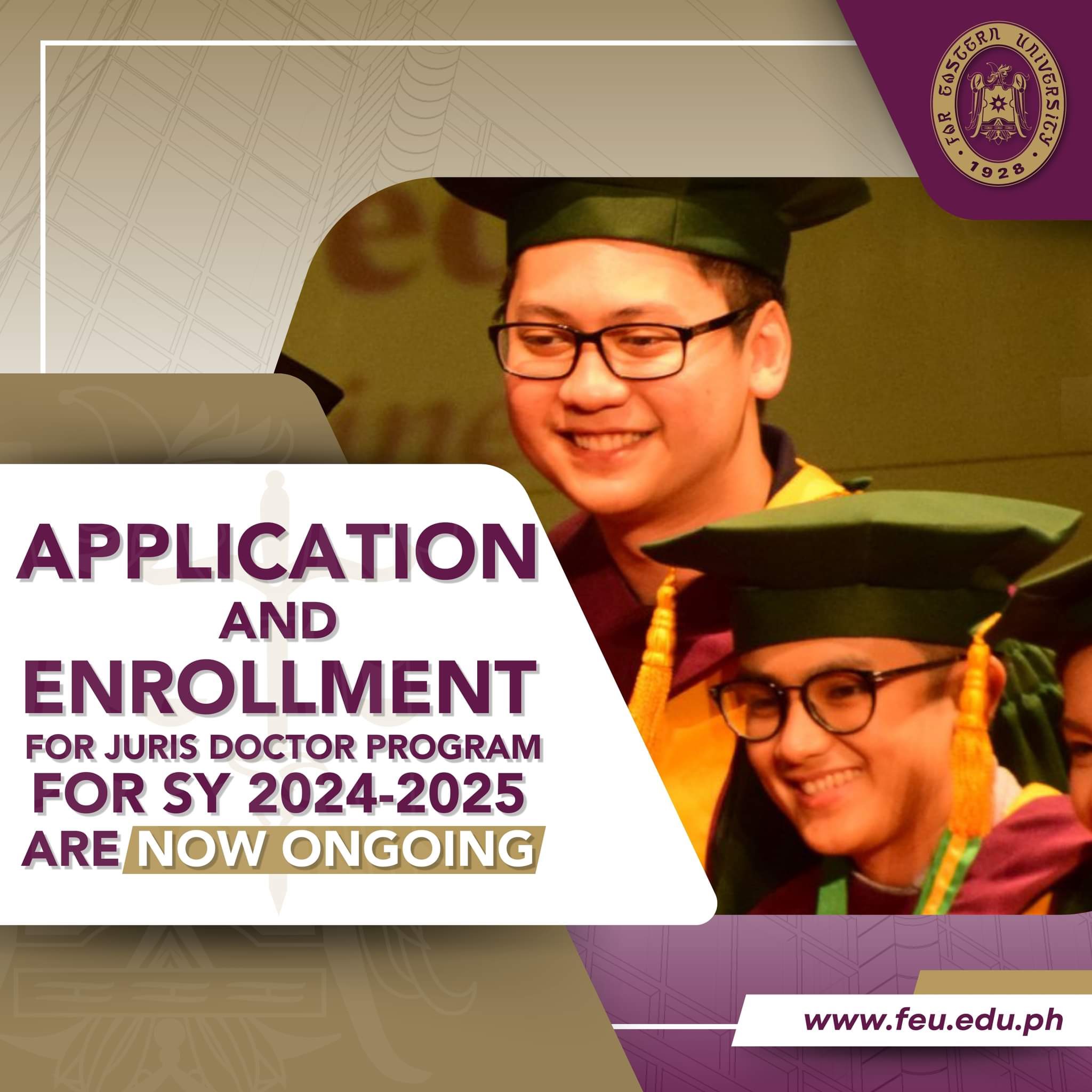 FEU Juris Doctor admissions SY 20242025 • Far Eastern University