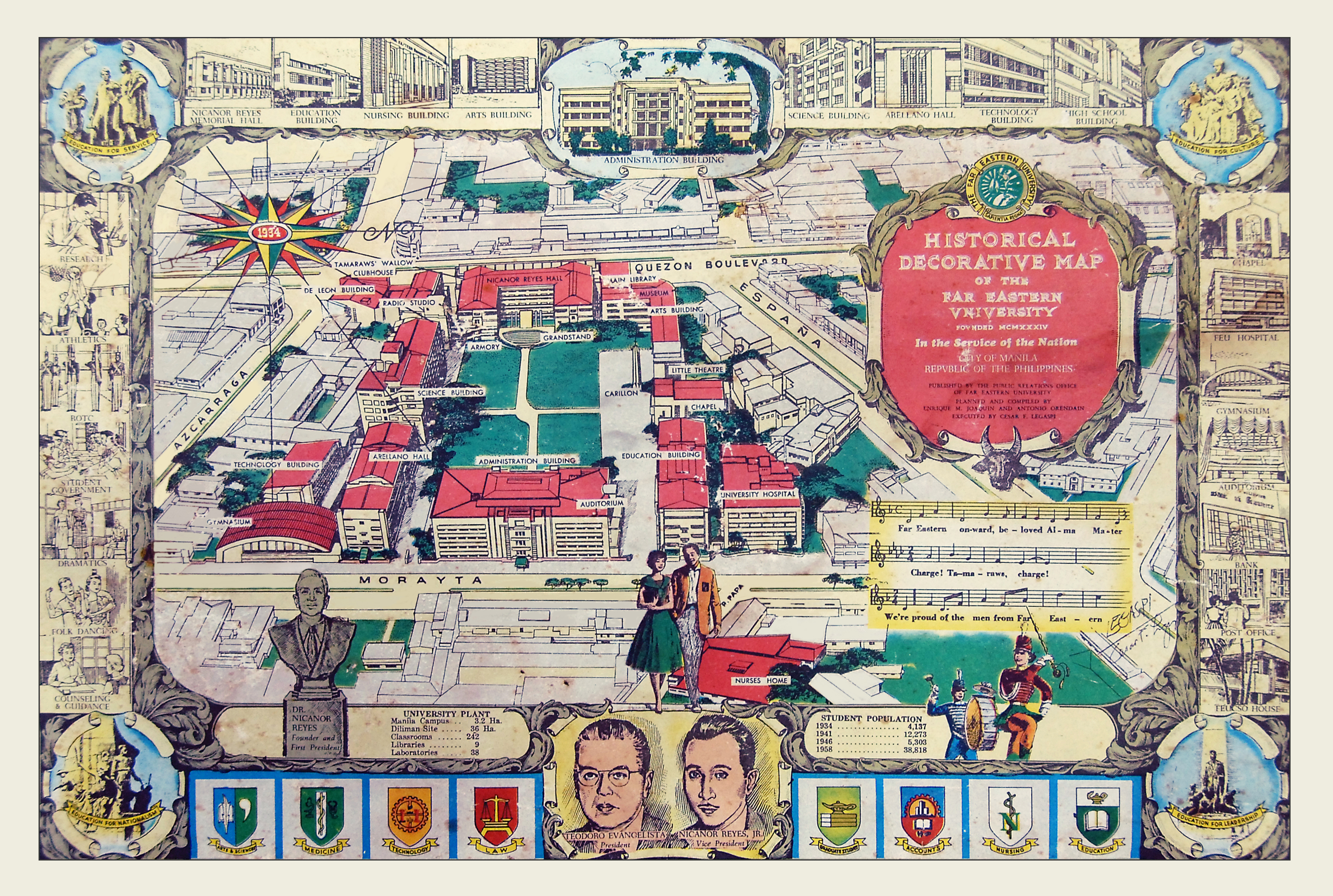 Decorative Map of FEU